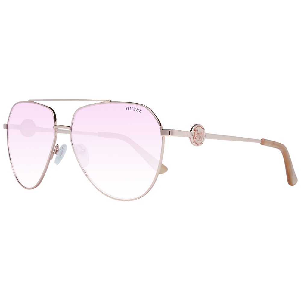 Guess Sonnenbrille mit roségoldenem Metallrahmen